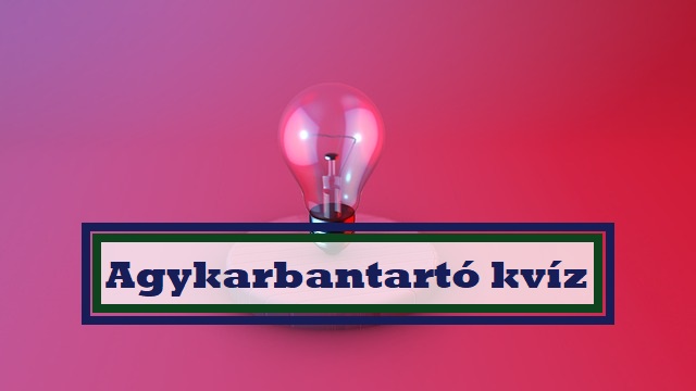 agykarbantartó kvíz